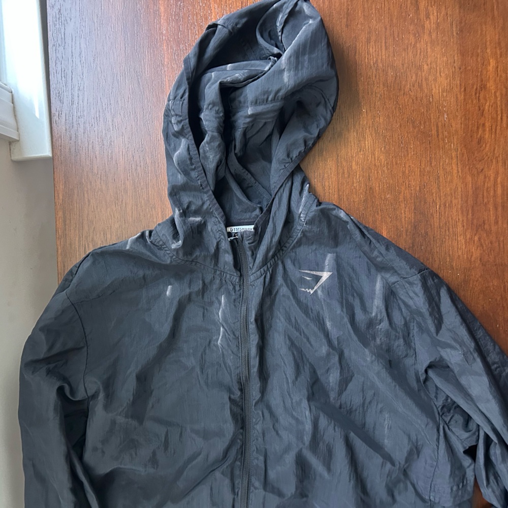 Gymshark Charcoal Windbreaker Jacket